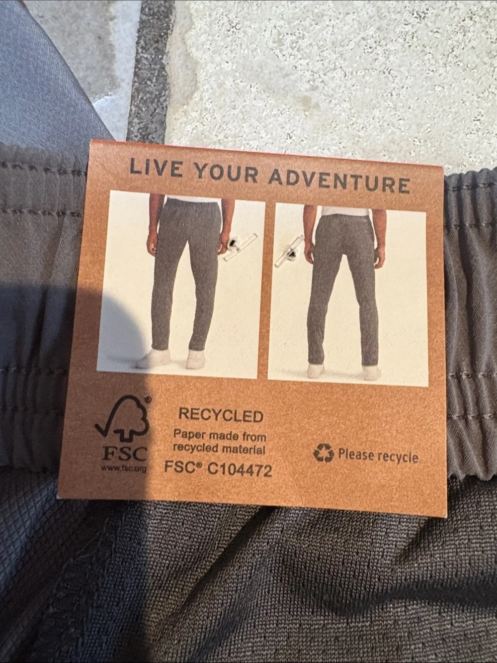 New Eddie Bauer gray woven pants, athletic pants men’s